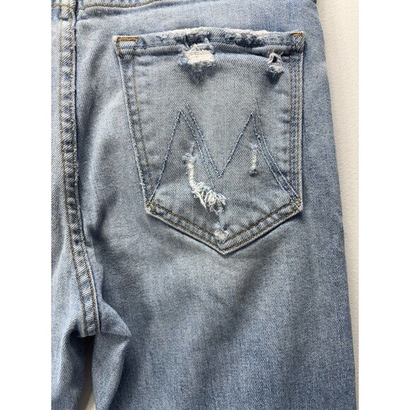 Mother Superior Womens  The Huffy Skimp in Rope's End Destroyed Jeans  Blue 27 - Picture 13 of 16
